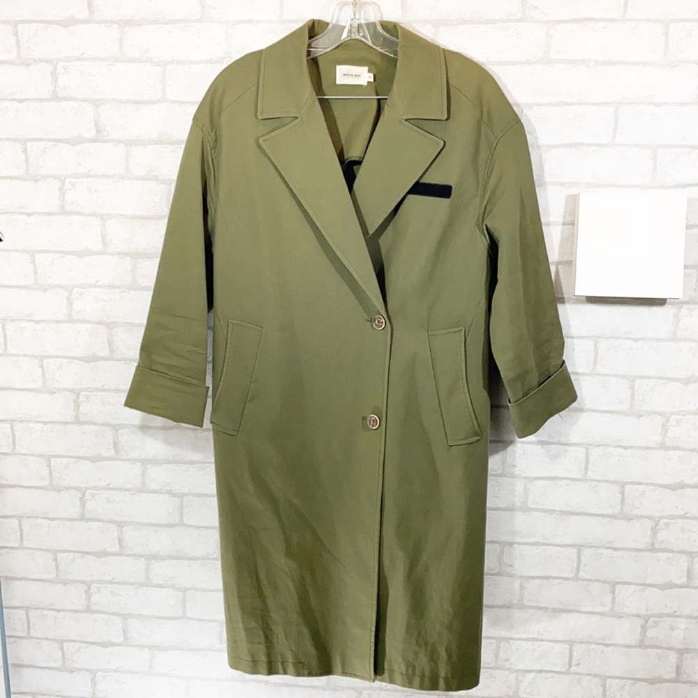 Bonnie Alex army green long jacket size 66